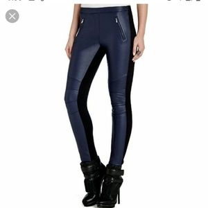 Bcbgmaxazria kalin motorcycle leggings moto xs